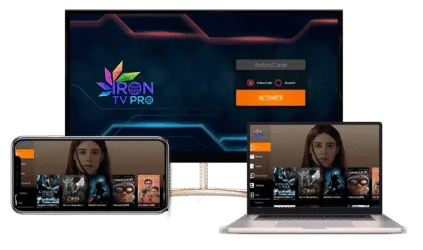 IRON TV PRO 1 Écran - Abonnement IPTV Premium